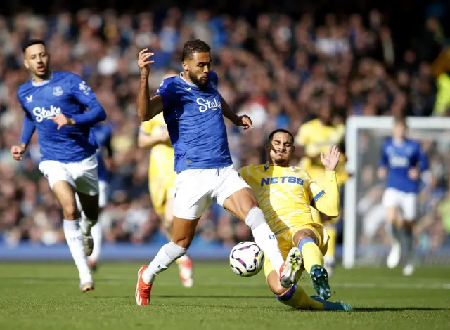 Dominic Calvert-Lewin in action