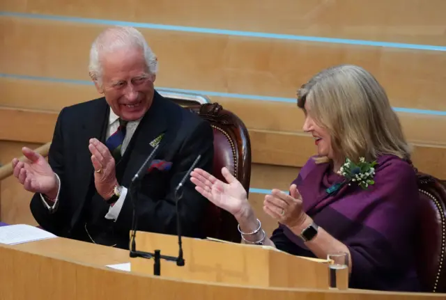 King Charles at the Scottish Parliament