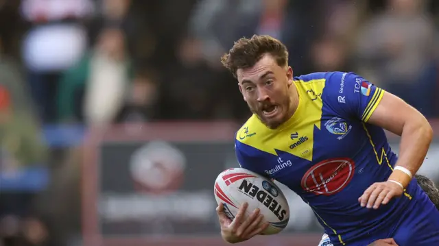 Matty Ashton in action for Warrington