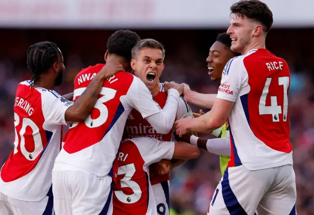 Arsenal celebrate