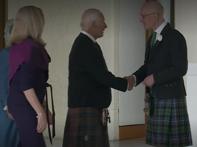 First Minister John Swinney meets the King