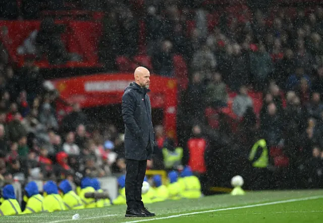 Erik ten Hag looks on