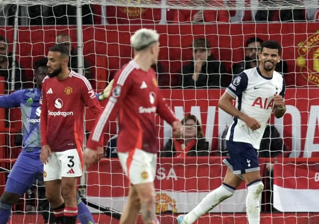 Dominic Solanke celebrates