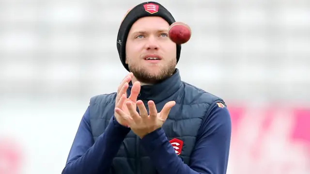 Sam Cook taking a catch