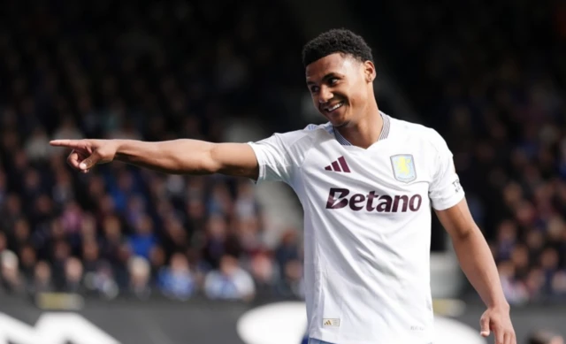 Ollie Watkins celebrates