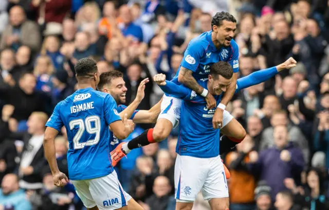 Rangers celebrate