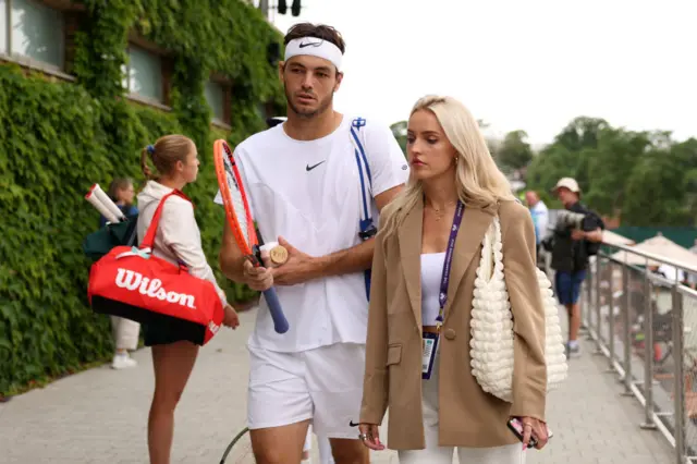 Taylor Fritz and Morgan Riddle