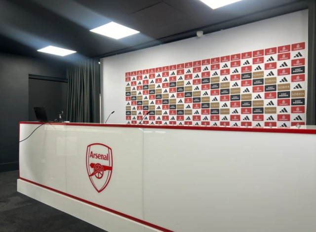 Arsenal press conference room