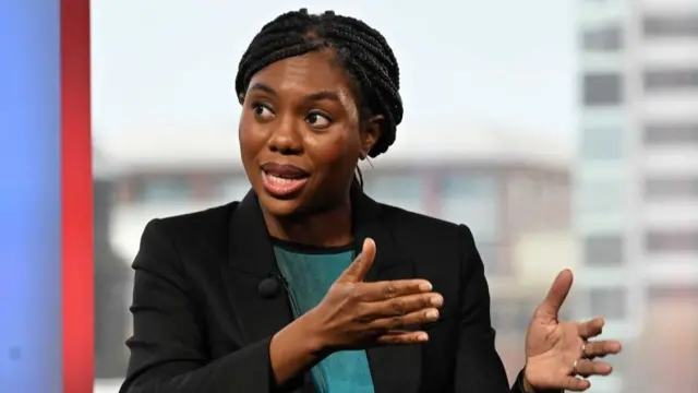 Conservative Party leadership contender Kemi Badenoch, appearing on the BBC1 current affairs programme, Sunday with Laura Kuenssberg