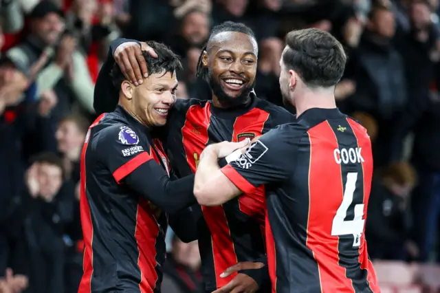 Bournemouth celebrate a goal