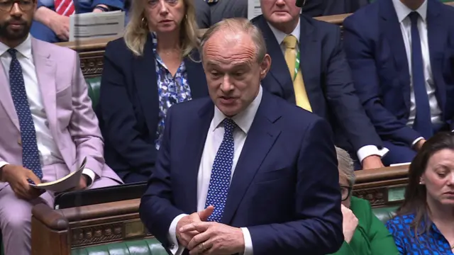 Ed Davey speaking in the House of Commons