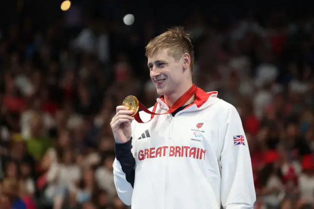 Stephen Clegg with his gold medal