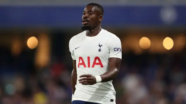 Serge Aurier playing for Tottenham Hotspur