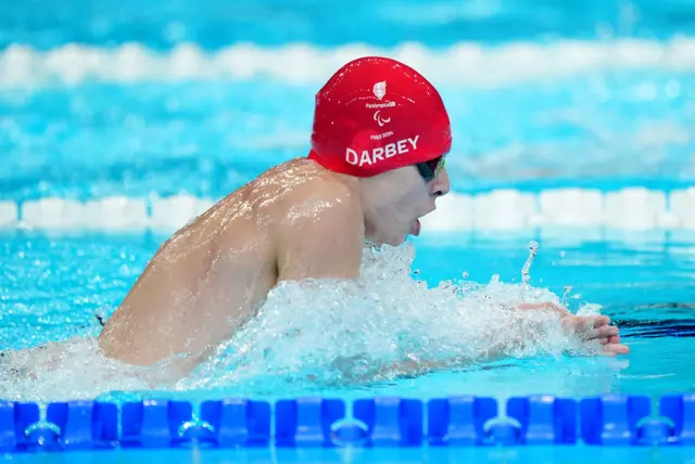 Rhys Darbey swimming