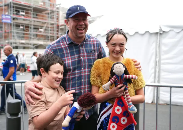 Barney Storey with children Louisa and Charlie