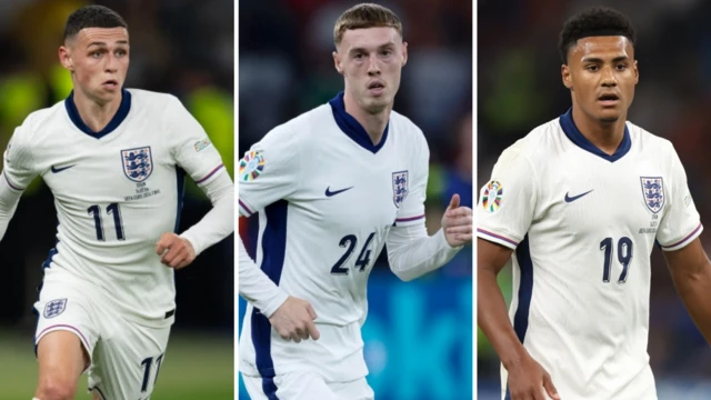 Phil Foden, Cole Palmer and Ollie Watkins