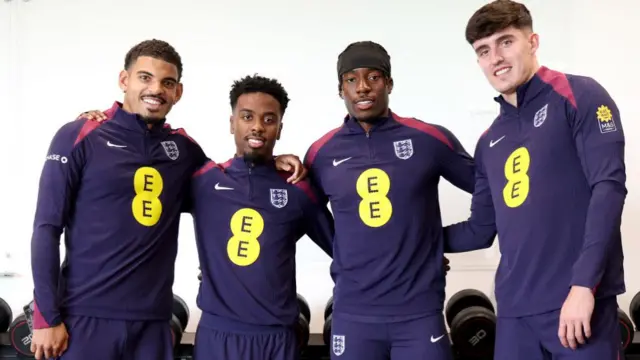 Morgan Gibbs-White, Angel Gomes, Noni Madueke and Tino Livramento