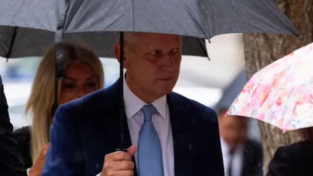 Former talk show host Jeremy Kyle arrives at Winchester Coroner's Court, Hampshire, where he is due to give evidence in the inquest into the death of 63-year-old Steve Dymond, who is believed to have killed himself seven days after filming for the ITV's The Jeremy Kyle Show, in May 2019.