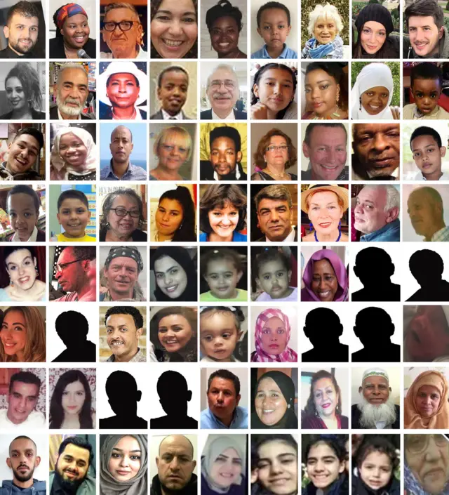 72 victims of the Grenfell Tower fire