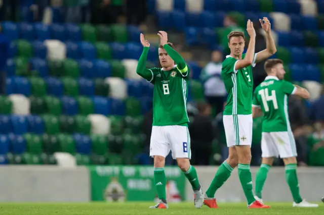 Steven Davis and Jonny Evans