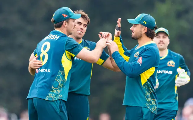 Australia celebrate