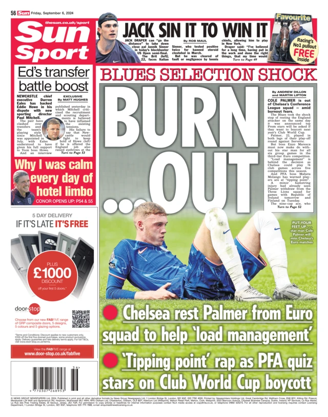 Sun back page