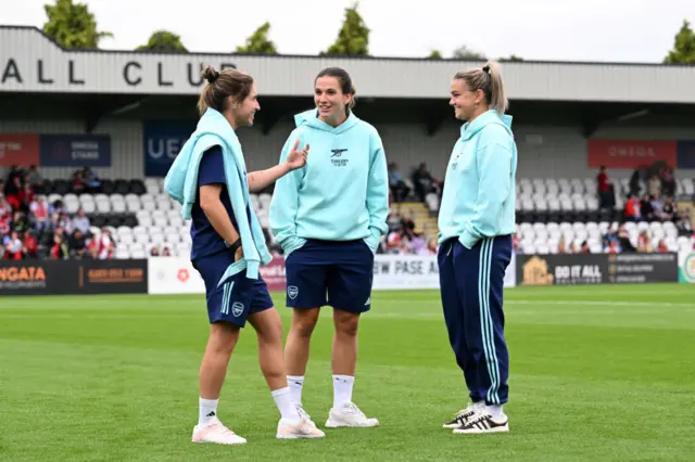 Mariona Caldentey, Laura Wienroither and Laia Codina