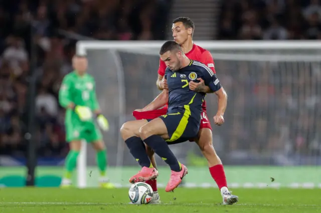 John McGinn in action for Scotland