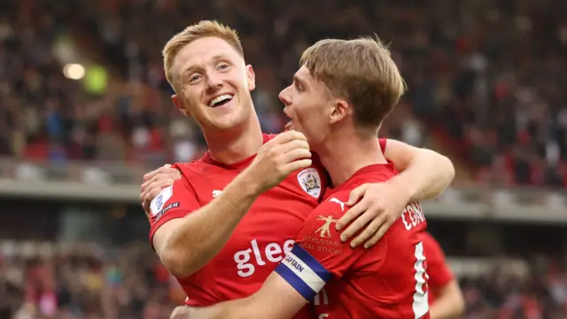 Davis Keillor-Dunn celebrates scoring for Barnsley