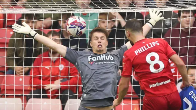 Adam Phillips scores for Barnsley