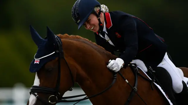 Four-time Paralympic medallist Georgia Wilson and her horse Sakura