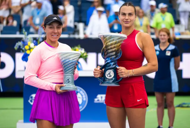 Jessica Pegula and Aryna Sabalenka