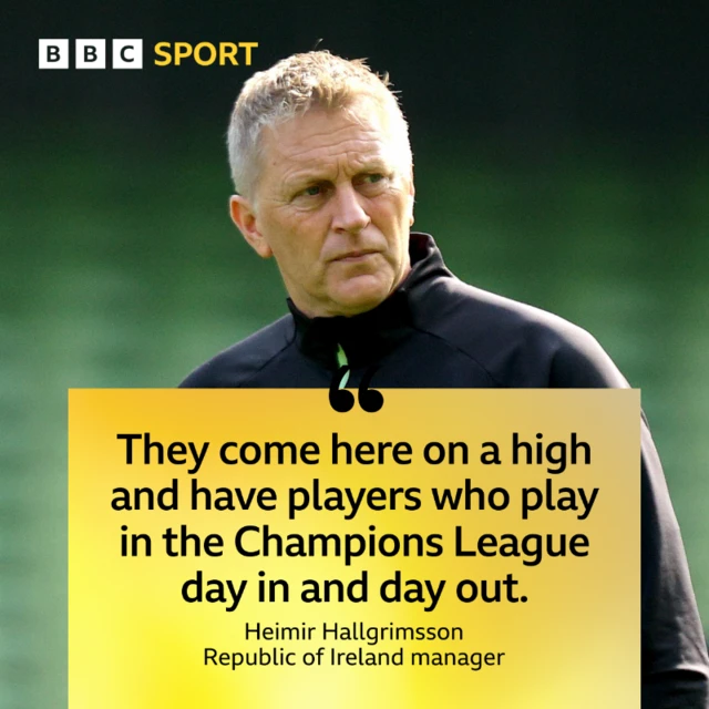 Republic of Ireland manager Heimir Hallgrimsson