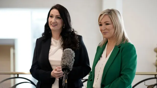 Deputy First Minister Emma Little Pengelly and First Minister Michelle O'Neill