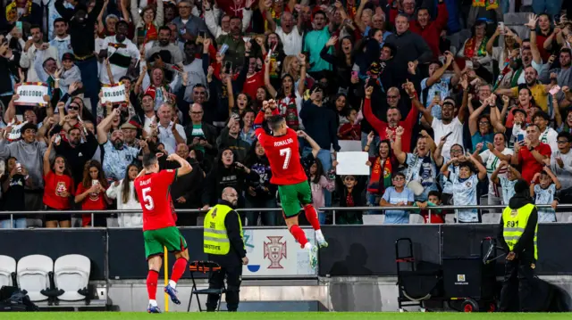 Ronaldo celebrates