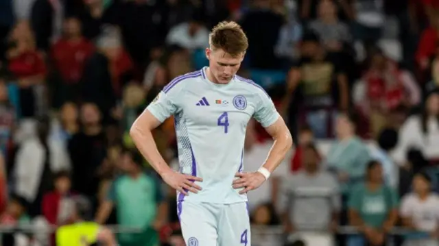 Scotland's Scott McTominay at full time during a UEFA Nations League match between Portugal and Scotland at the Estadio da Luz, on September 08, 2024, in Lisbon, Portugal. (Photo by Craig Williamson / SNS Group)