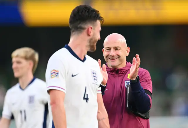 Lee Carsley and Declan Rice