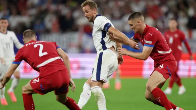 Harry Kane playing for England