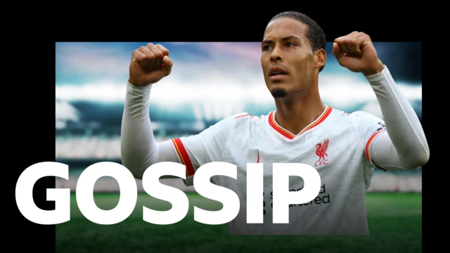 Virgil van Dijk in the BBC Sport gossip column graphic