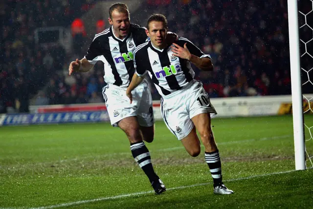 Alan Shearer and Craig Bellamy