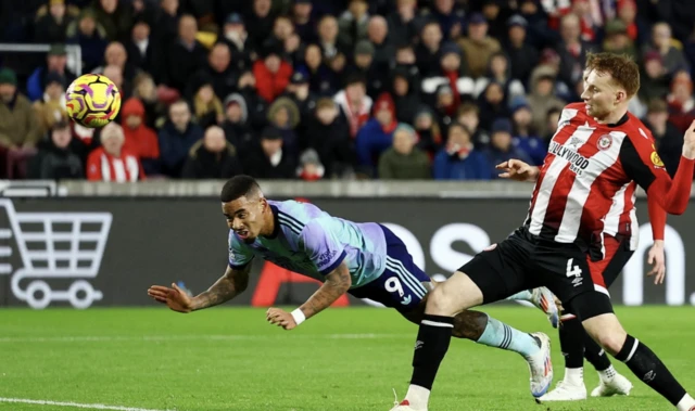 Arsenal's Gabriel Jesus scores