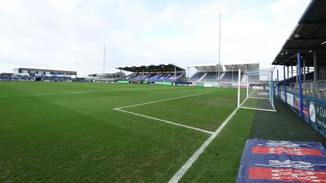 Barrow's home ground before the game on 1 January
