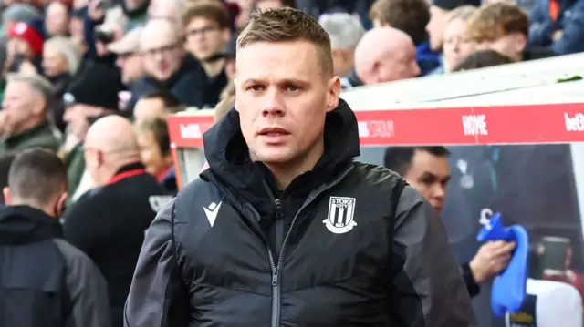 Stoke's acting head coach Ryan Shawcross
