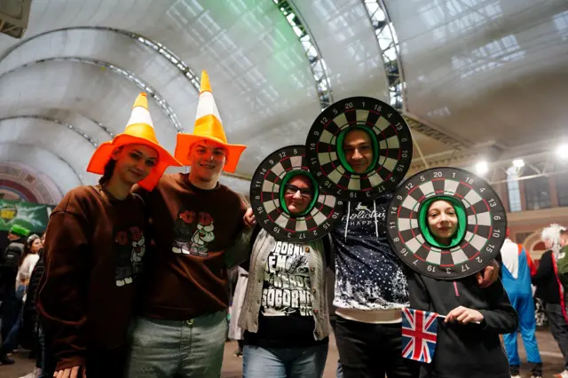 Darts fans at Alexandra Palace