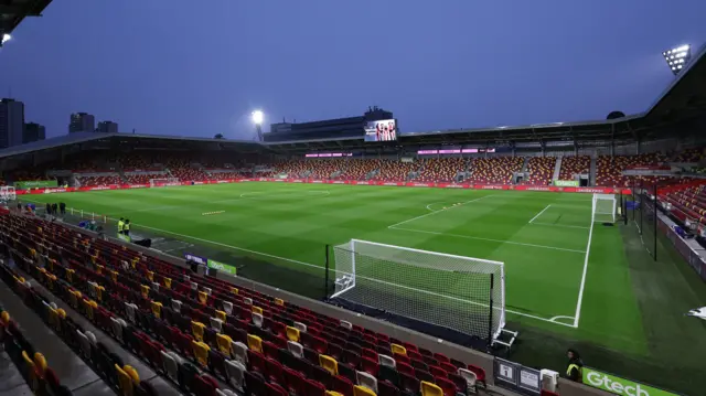General view inside the GTech stadium