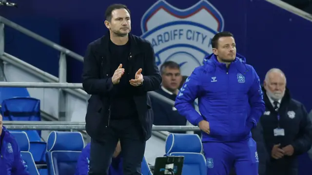 Coventry manager Frank Lampard at Cardiff