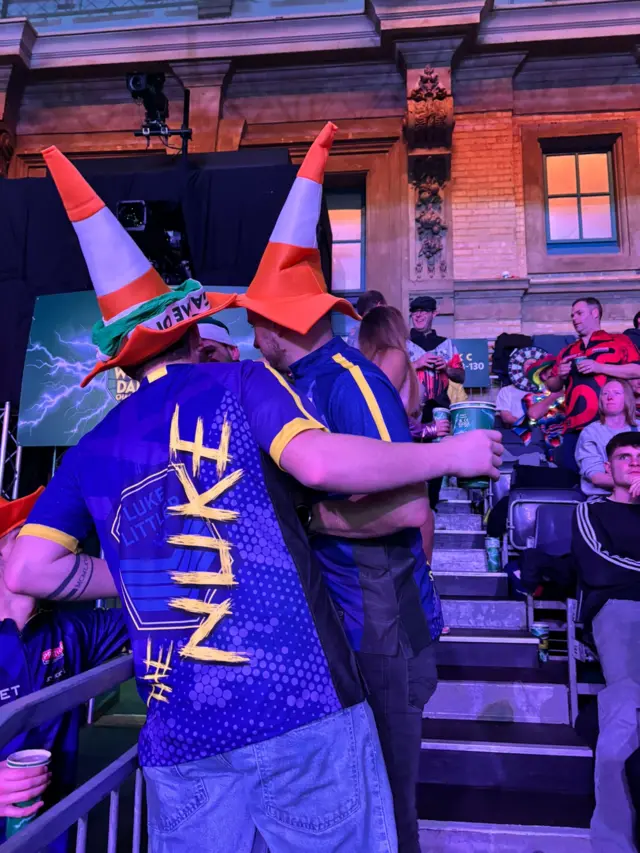 Darts fans at Alexandra Palace