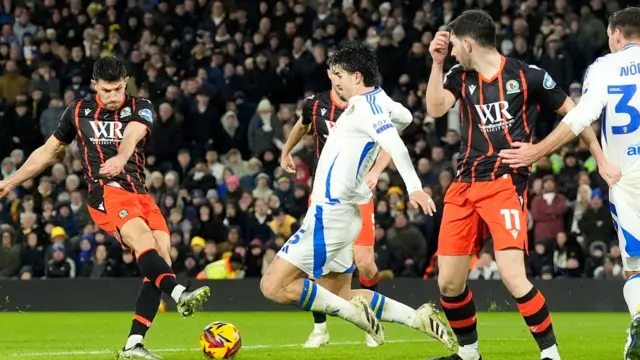 Danny Batth scores Blackburn's equaliser against Leeds