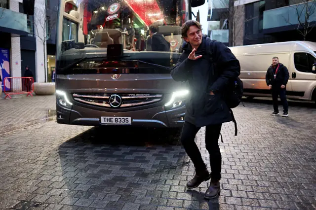 Thomas Frank, Manager of Brentford, arrives