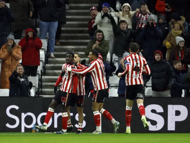 Sunderland's Eliezer Mayenda celebrates scoring